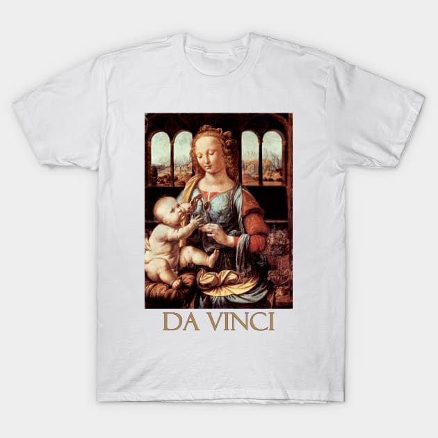 The Madonna of the Carnation by Leonardo da Vinci T-Shirt by Naves